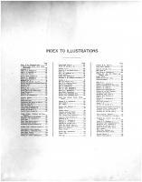 Index to Illustrations, Rusk County 1914